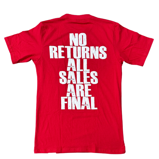 No Returns Puff Print Tee (Red)