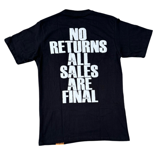 No Returns Puff Print Tee (Black)